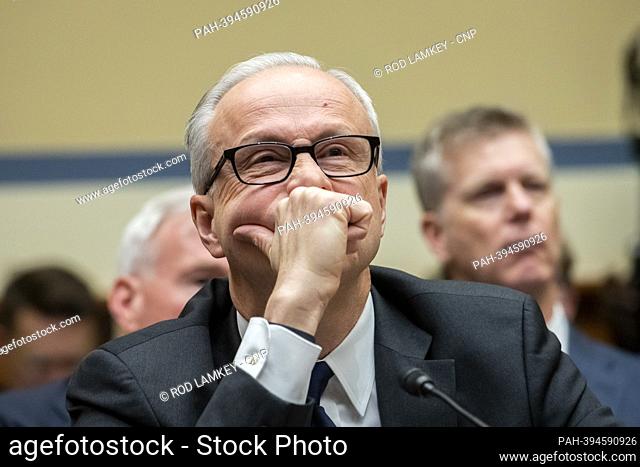 James Baker, former Deputy General Counsel, Twitter, appears during a House Committee on Oversight and Accountability hearing €œProtecting Speech from...