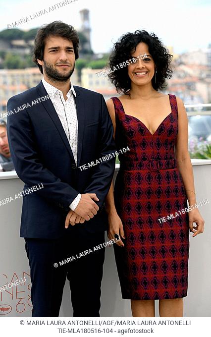 Humberto Carrao, Maeve Jinkings during the photocall of film Aquarius at 69th Cannes Film Festival, Cannes, FRANCE-18-05-2016