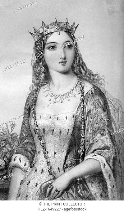 Margaret of Anjou (1430-1482), queen consort of King Henry VI, 1851. From Biographical Sketches of the Queens of Great Britain