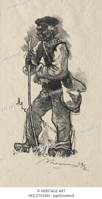 Le preneur de serpents , 1889. Creator: Auguste Louis Lepère (French, 1849-1918)