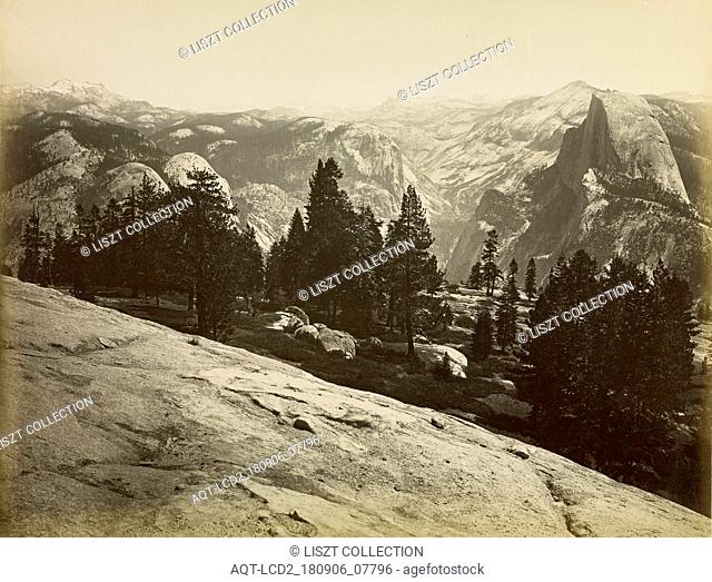 The Domes, from Sentinel Dome, Yosemite; Carleton Watkins (American, 1829 - 1916); 1865 - 1866; Albumen silver print