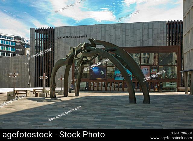 OSLO, NORWAY - MAY 27, 2017: Concert Hall in Oslo in Norway. Classical world music and entertainment by Norwegian and international artists are held in this...