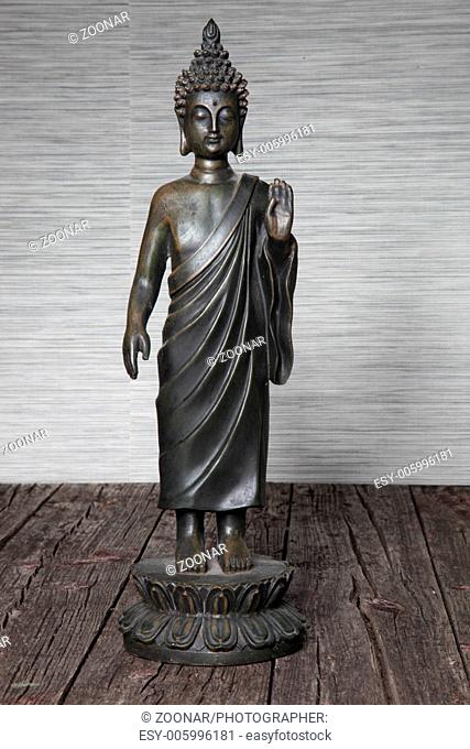 Metal statuette of Buddha
