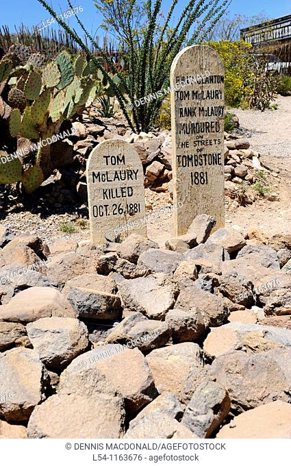 Clanton and McLaury Graves Boothill Graveyard Tombstone Arizona