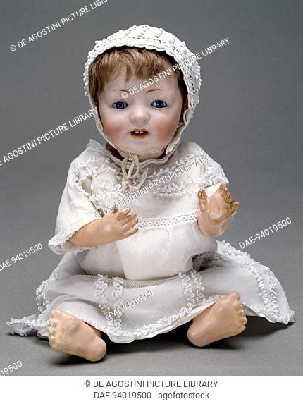Bisque character doll, model 211, heavy bisque head with two lower teeth, branded Kestner. Germany, 20th century.  Milan
