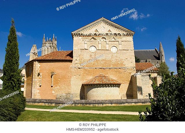 France, Vienne, historic quarter, Saint Jean Baptistry, 9th century, primitive romanesque, the oldest christian monument in France