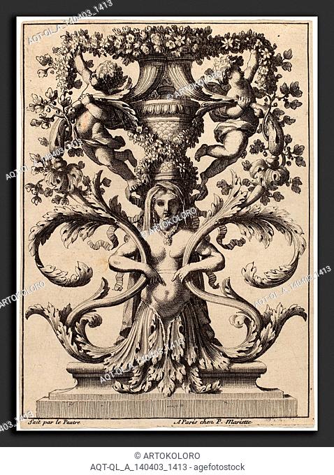 Jean Lepautre, Ornament, French, 1618 - 1682, etching on laid paper