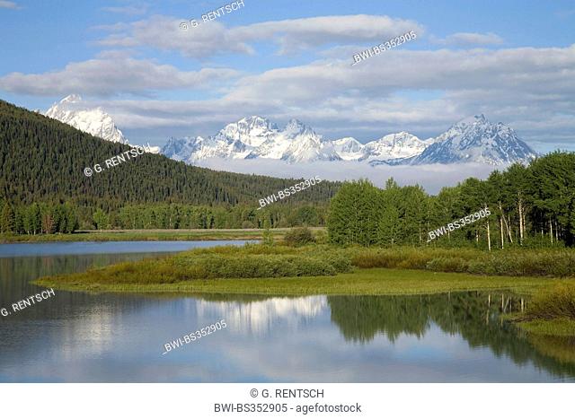 Snake River with Teton Range, Grand Teton National Park, USA, Wyoming, Grand Teton National Park