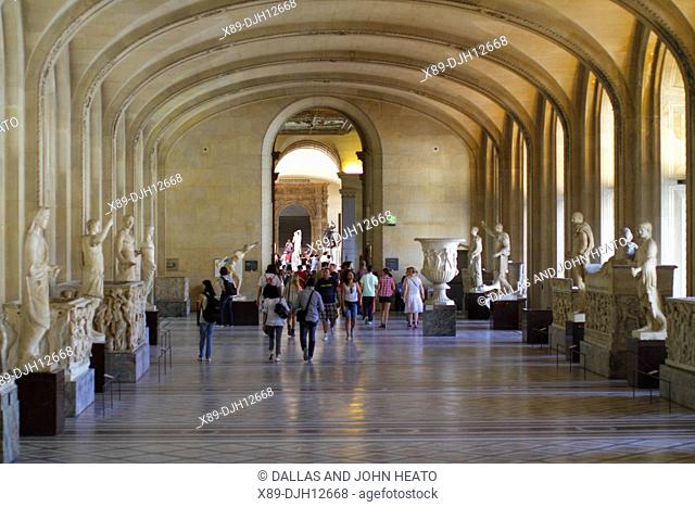 France, Paris, Louvre Museum, Denon Wing, Daru Gallery, Marble Statues from Ancient Greece, Etruria and Rome