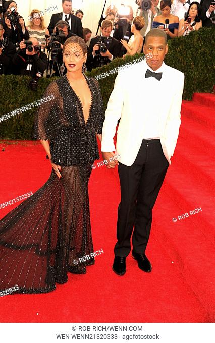 'Charles James: Beyond Fashion' Costume Institute Gala at the Metropolitan Museum of Art - Outside Arrivals Featuring: Beyonce, Jay Z Where: New York City