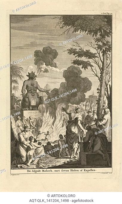 Human sacrifice to the idol Moloch, Jan Lamsvelt, 1684 - 1743