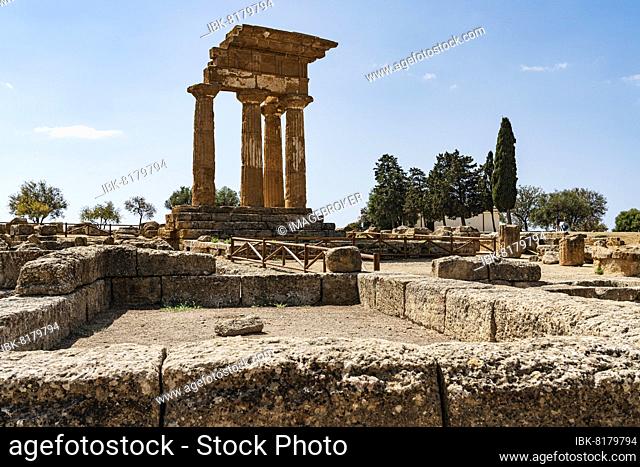 Temple ruins, Valley of the Temples, Agrigento, Sicily, Italy, Europe