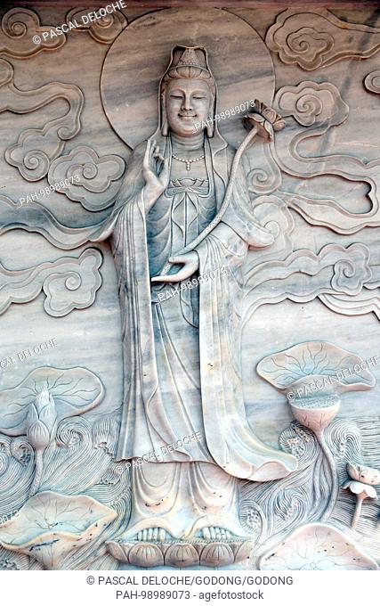 Linh Ung buddhist pagoda. Quan Am bodhisattva of compassion or goddess of Mercy. Danang. Vietnam. | usage worldwide. - Danang/South Central Coast/Vietnam
