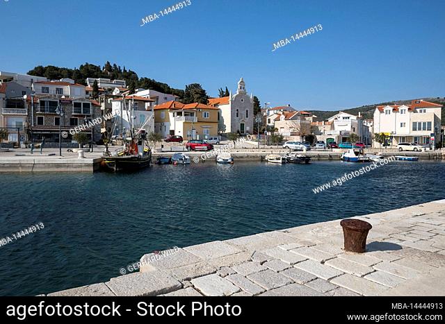 At the port of Tribunj, Sibenik-Knin County, Dalmatia, Croatia, Europe