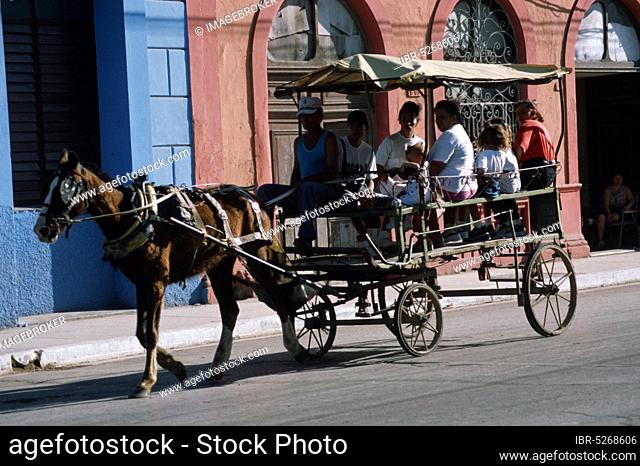 Horse-drawn carriage, Cardenas, Cuba, Central America
