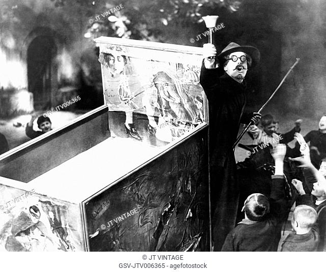 Andre Mattoni, on-set of the Silent Film Herr Tartuff (aka Tartuffe), 1926