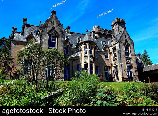 Stonefield Castle Hotel, Castle Hotel, is located in Argyll on the Mull of Kintyre Peninsula, Scotland, United Kingdom, Europe