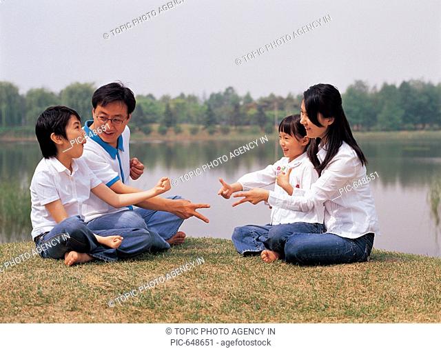 Korean Family in the Park