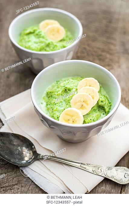 Banana and broccoli ice cream