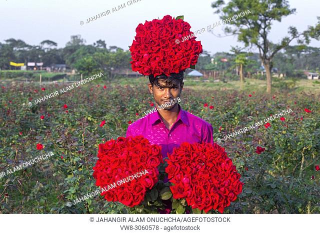 It produces most of the roses in the union, gaining the title of â. œGolap Graamâ. . or the village of roses. Not very far away from Dhaka