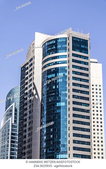 Brand new modern architecture in Business Bay, a business capital as well as a freehold city in Dubai, United Arab Emirates