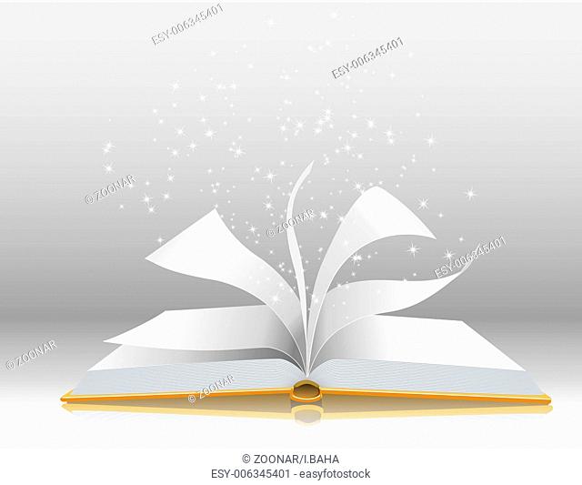 Vector Illustration of an open Book