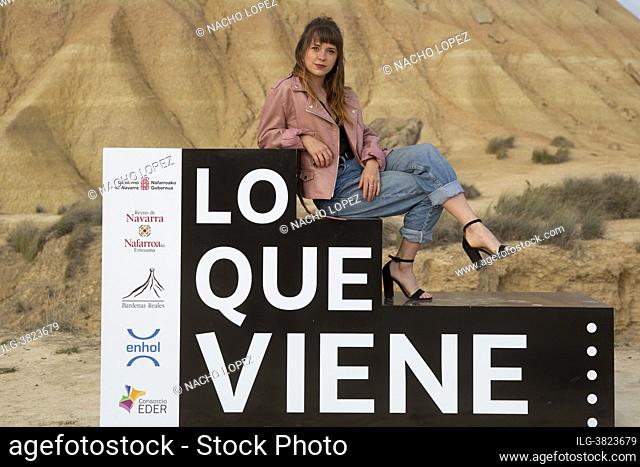 Helena Ezquerro attends to La reina del pueblo premiere during the Lo que viene Film Festiva May 13, 2021 in Bardenas Reales, Spain Navarra, Spain