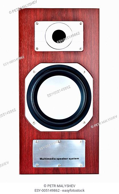 brown speaker system front
