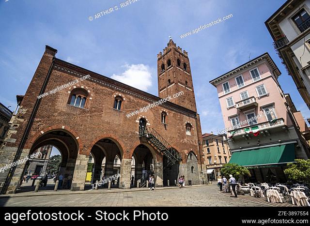 Arengario of Monza (Town Hall), Piazza Roma (Rome Square), Monza, Lombardy, Italy