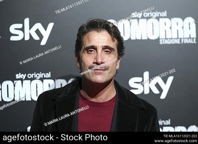 Ivan Castiglione during the Red carpet of the tv series 'Gomorra' Final season , Rome, ITALY-15-11-2021