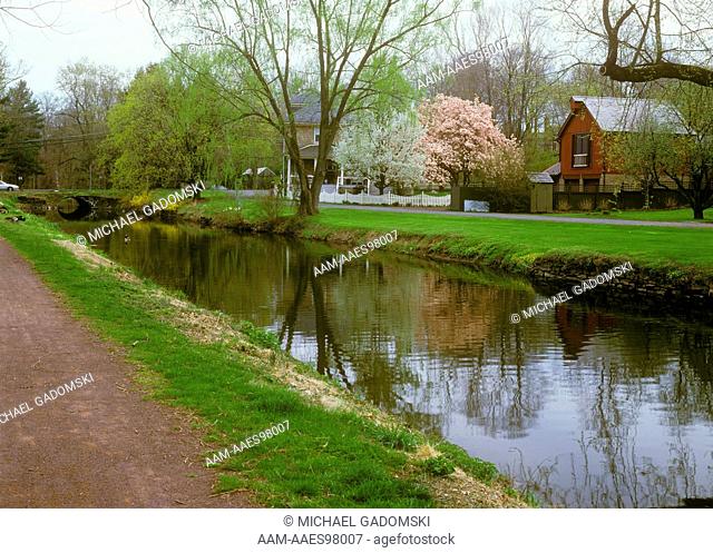 Delaware Canal in Spring, Tinicum, Bucks Co., Pennsylvania