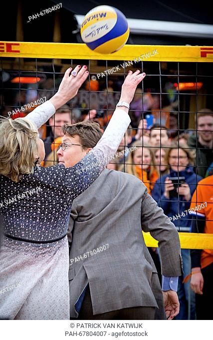 Prince Constantijn and Princess Laurentien of The Netherlands attend the Kingsday celebration in Zwolle, The Netherlands, 27 April 2016