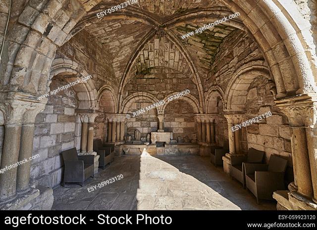 San Pedro de la Rúa, XII-XIIIth centuries. Romanesque style cloister. Estella. Navarra. Spain