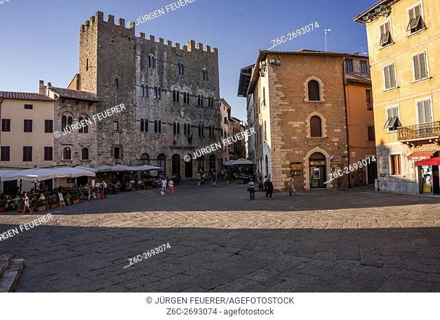 Massa Marittima, buildings of the Middle Ages, Tuscany, Italy