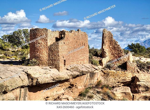 Hovenweep Castle, constructed between 1230 AD and 1275 AD, Hovenweep National Monument, Utah, USA
