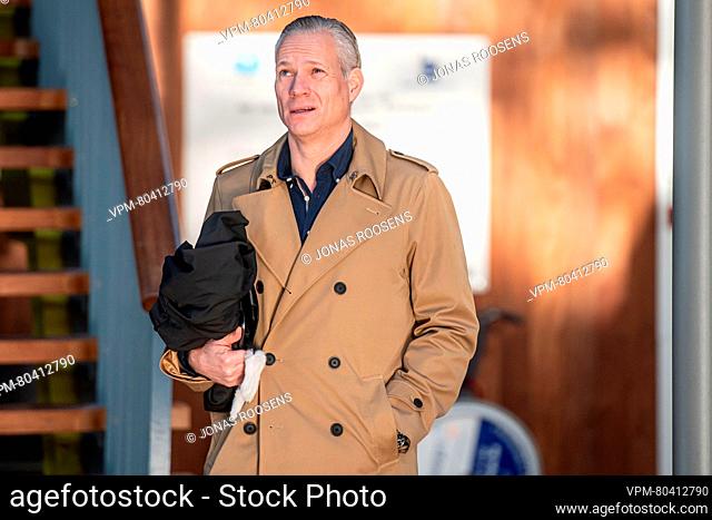 Lawyer Walter Damen is pictured at the Antwerp council chamber, Monday 20 November 2023, in Antwerp. Well known Radio 2 presenter Pichal has been taken into...