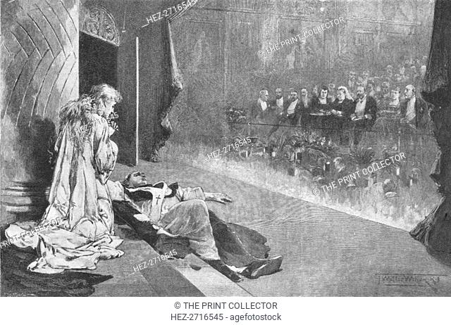 'Henry Irving and Ellen Terry in Tennyson's Becket at Windsor Castle', 1893, (1901). Creator: J Walter Wilson