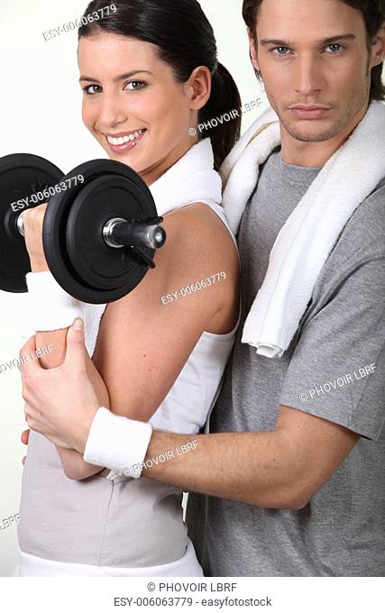 Couple with weights
