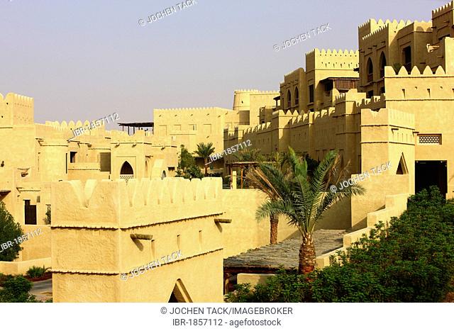 Anantara Qasr Al Sarab luxury desert hotel, built in the style of a kasbah, hotel resort, near Liwa Oasis in the Empty Quarter Rub Al Khali sand desert