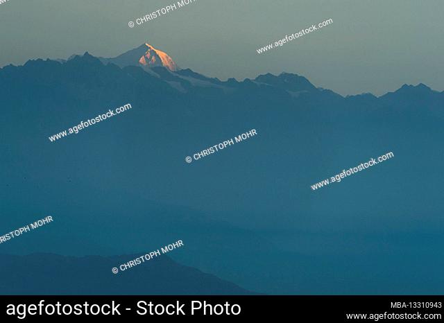 View from the observation tower on the Himalayas