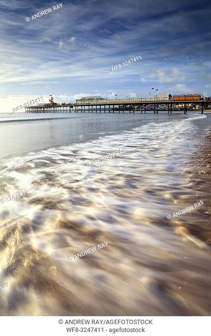 Paignton Pier on the South Coast of Devon captured on a morning in mid September
