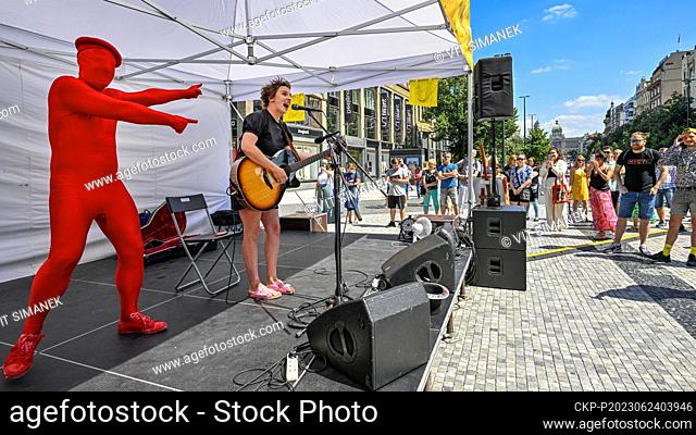 Eighth annual Prague Lives by Music street art festival! takes place all over the Prague streets, parks and squares, Czech Republic, June 24, 2023