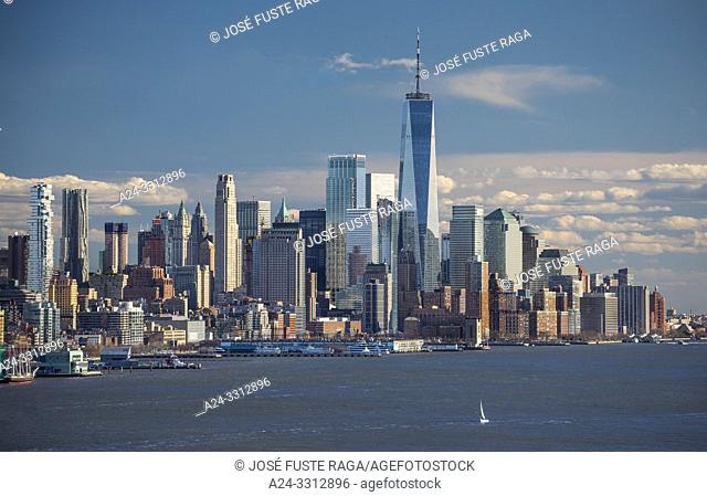 USA, New York City, Manhattan, Downtown Manhattan, World Trade Center Bldg