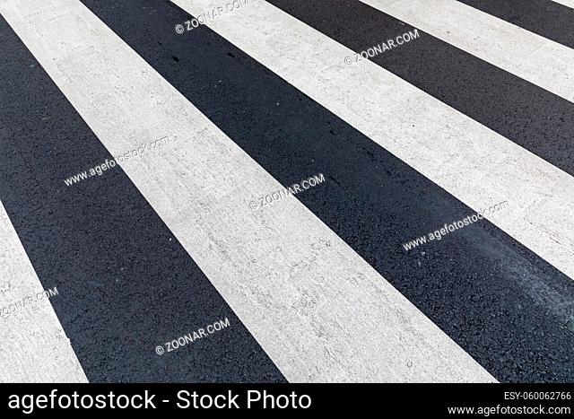Pedstrian Cross Walk Diagonal Straps Zebra Crossing