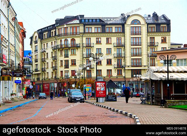 Ivano-Frankivsk city views: the central part of the city
