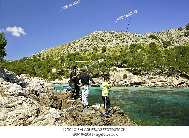 Cala Murta Formentor Peninsula Sierra de Tramuntana Majorca Balearic Islands Spain