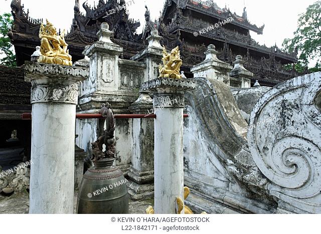 Shwenandaw Monastery or Golden Palace Monastery is a historical monastery located near Mandalay Hill  It was built by King Mindon in the 19th century  It is...