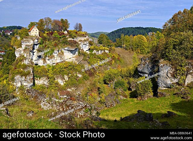 Castle Pottenstein, Upper Franconia, Bavaria, Germany