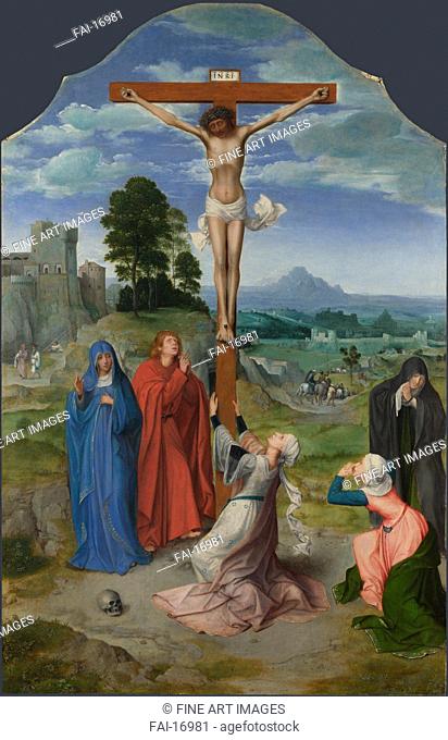 The Crucifixion. Matsys (Massys), Quentin (1466–1530). Oil on wood. Early Netherlandish Art. ca 1515. National Gallery, London. 90, 2x58, 4. Painting