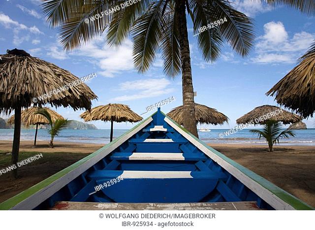 Bow of a boat, Playa Medina, beach, Venezuela, Caribbean, South America